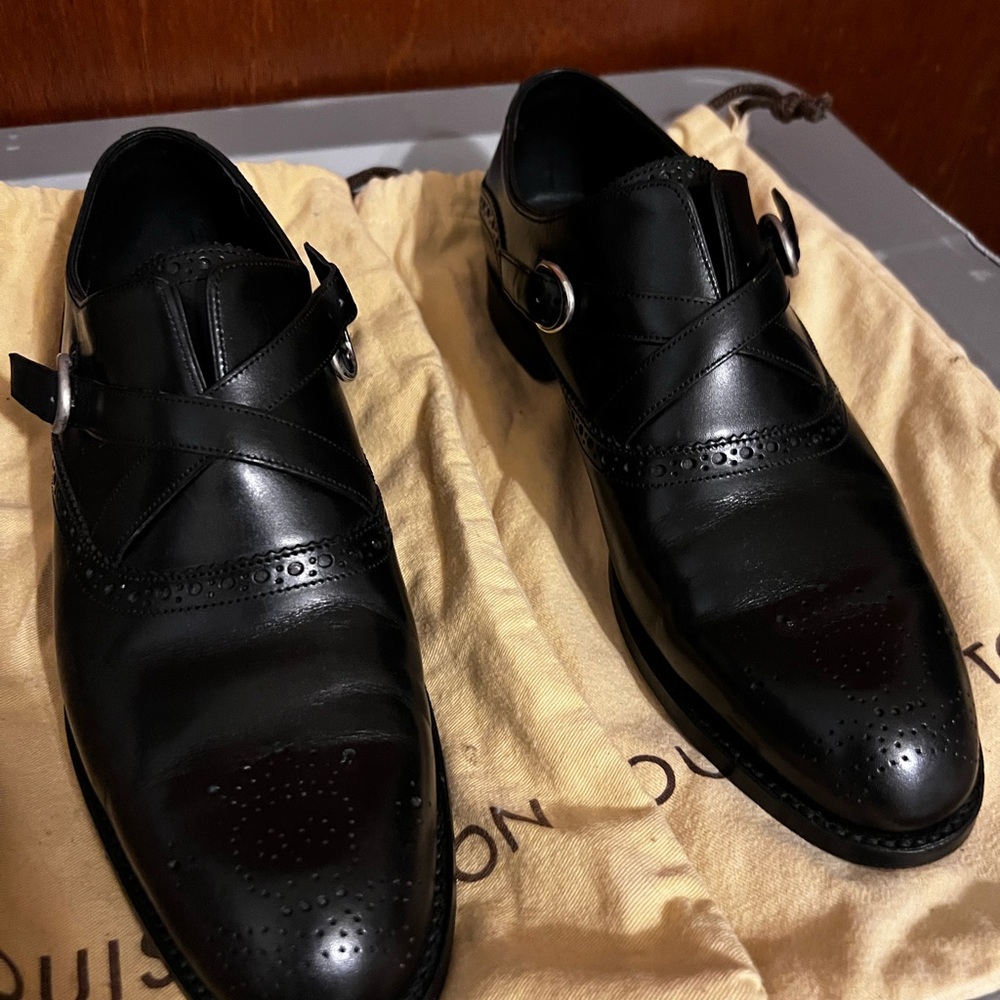 Men's Black Leather Dress Shoes